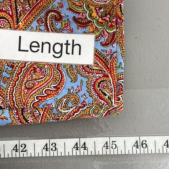 JW Anderson x Uniqlo Gather Dress Button Paisley Orange Blue Size Large L - Picture 12 of 16